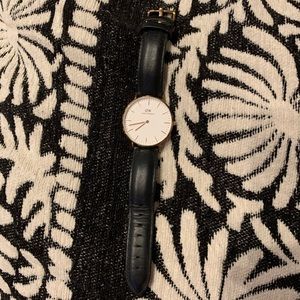 Daniel Wellington Black Leather Watch